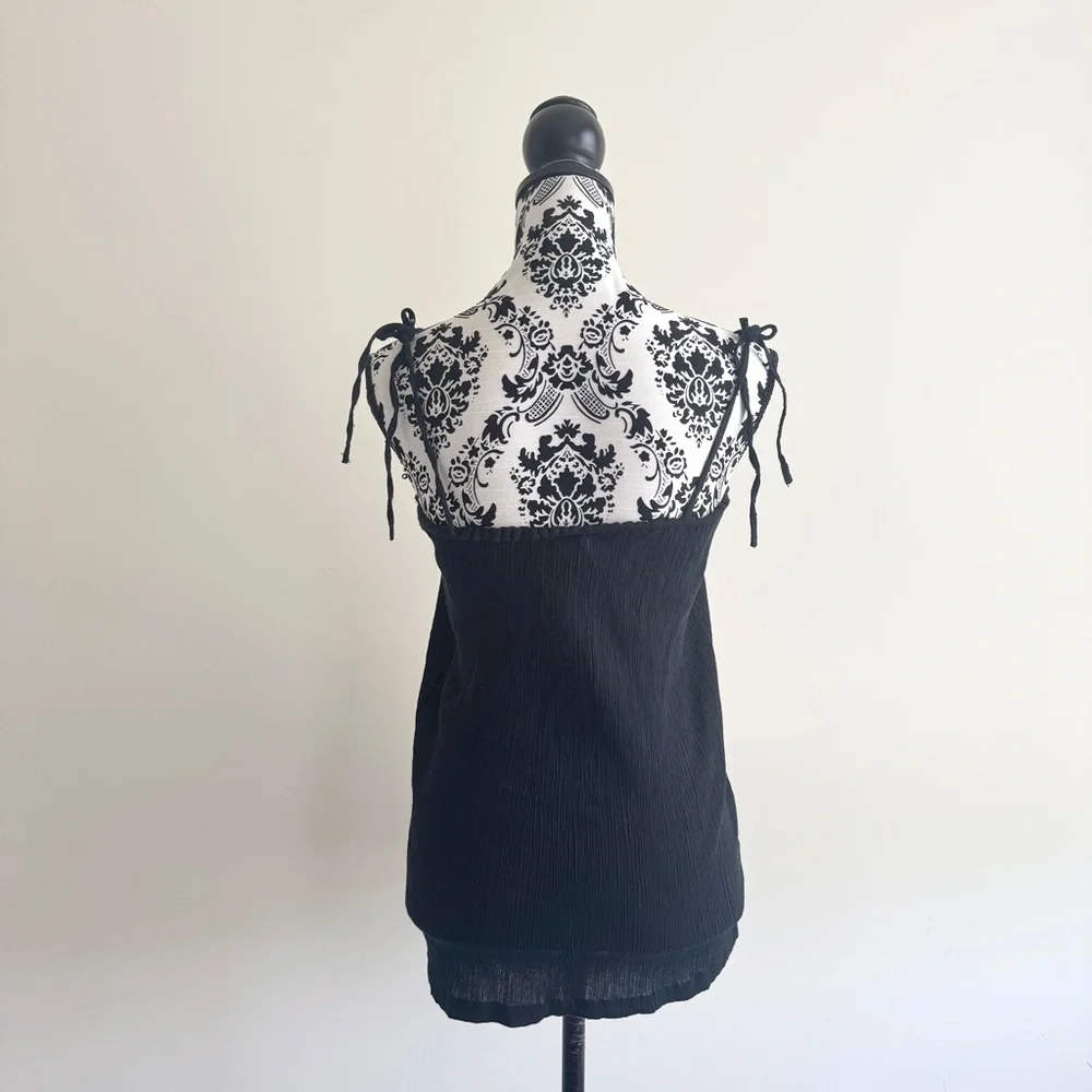 Vintage Sugar 17 Crochet Tank Top – Black – Size M - Picture 3 of 7